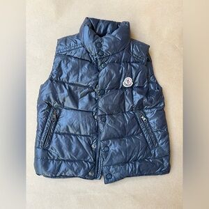 Moncler Baby Bernard Down Dark Blue Quilted Vest, 2T